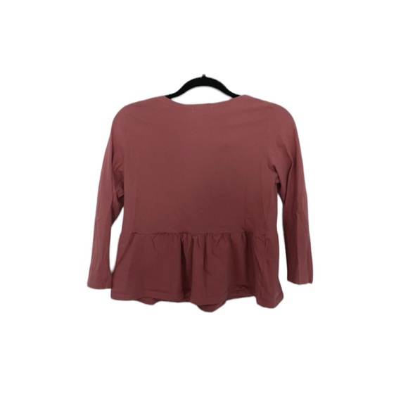 3/4 length sleeve peplum top - Picture 3 of 3